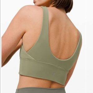 lululemon green reversible align sports bra -  size 10
